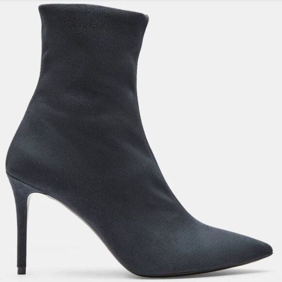 Theory Women's Sock Boot in Faux Suede Navy NIB 510 Sz 36 - Picture 1 of 4